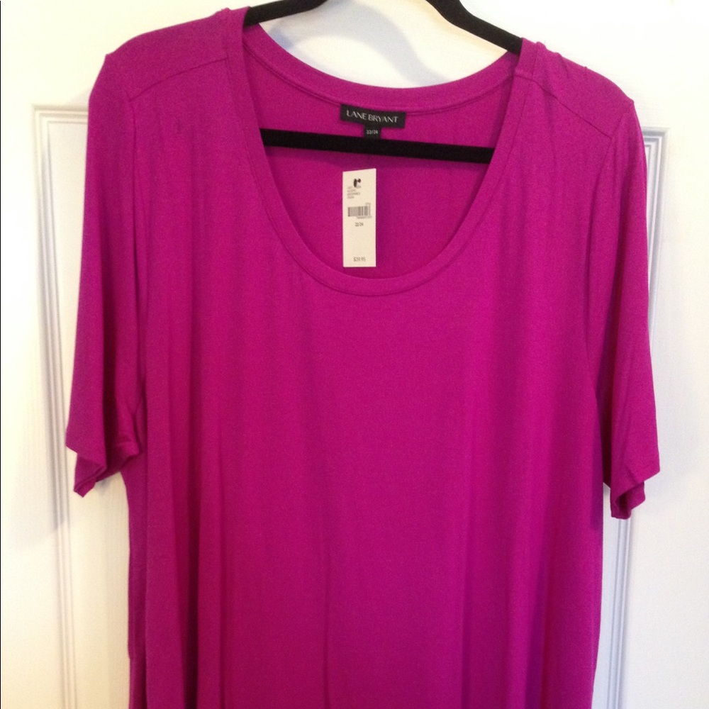 Fuchsia Top with see through lower back
